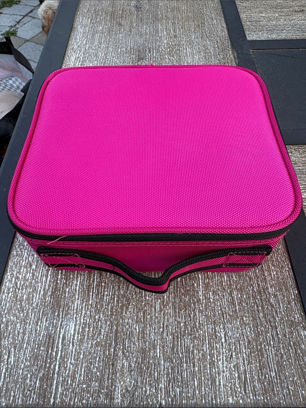 Hot Pink Cosmetic Case Travel Bag - Unbranded
